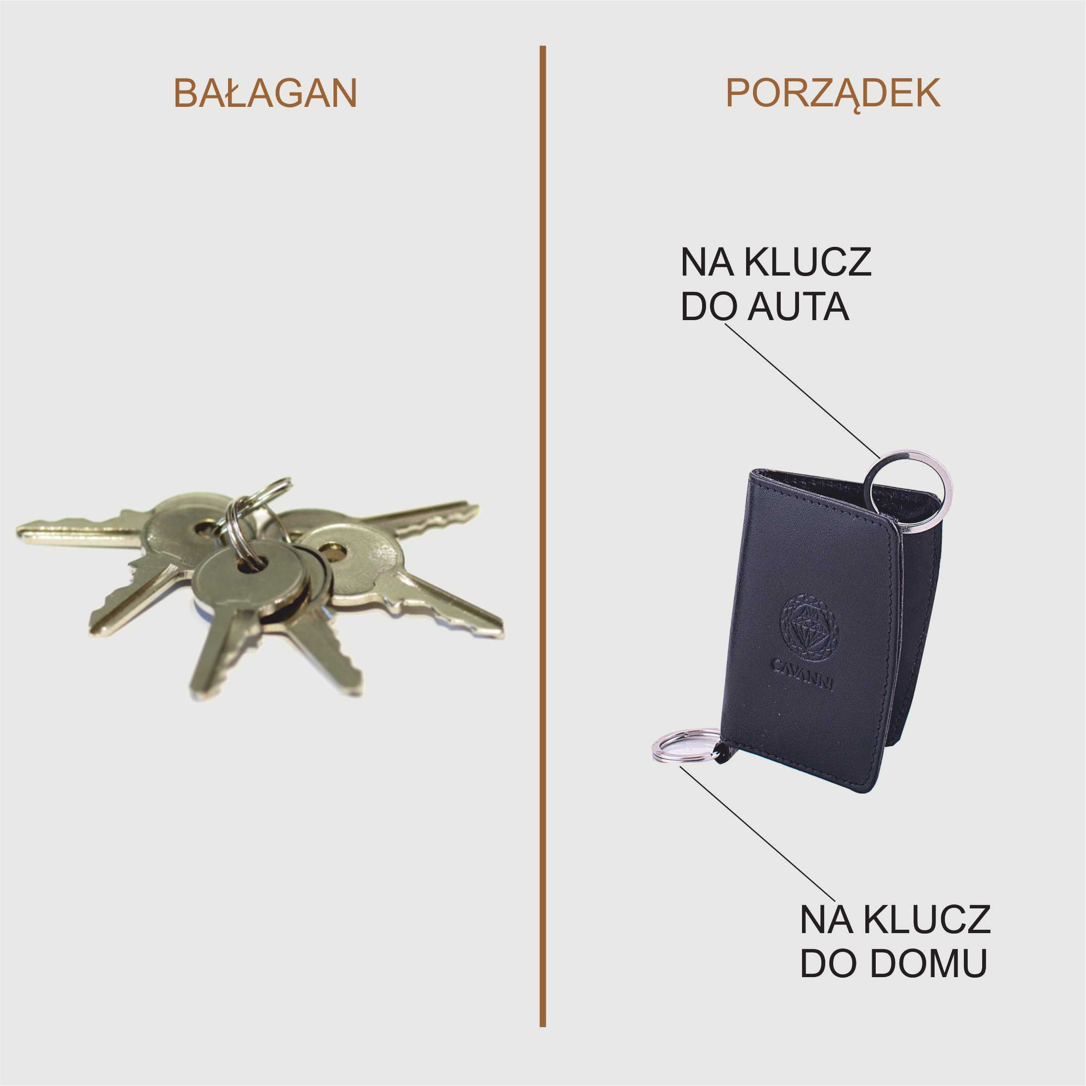 Skórzane Etui na klucze - obrazek 5